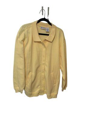 Vintage Y2k Blair Womens Size XL Long Sleeve Jacket Snap Up Coat Collared Sweats